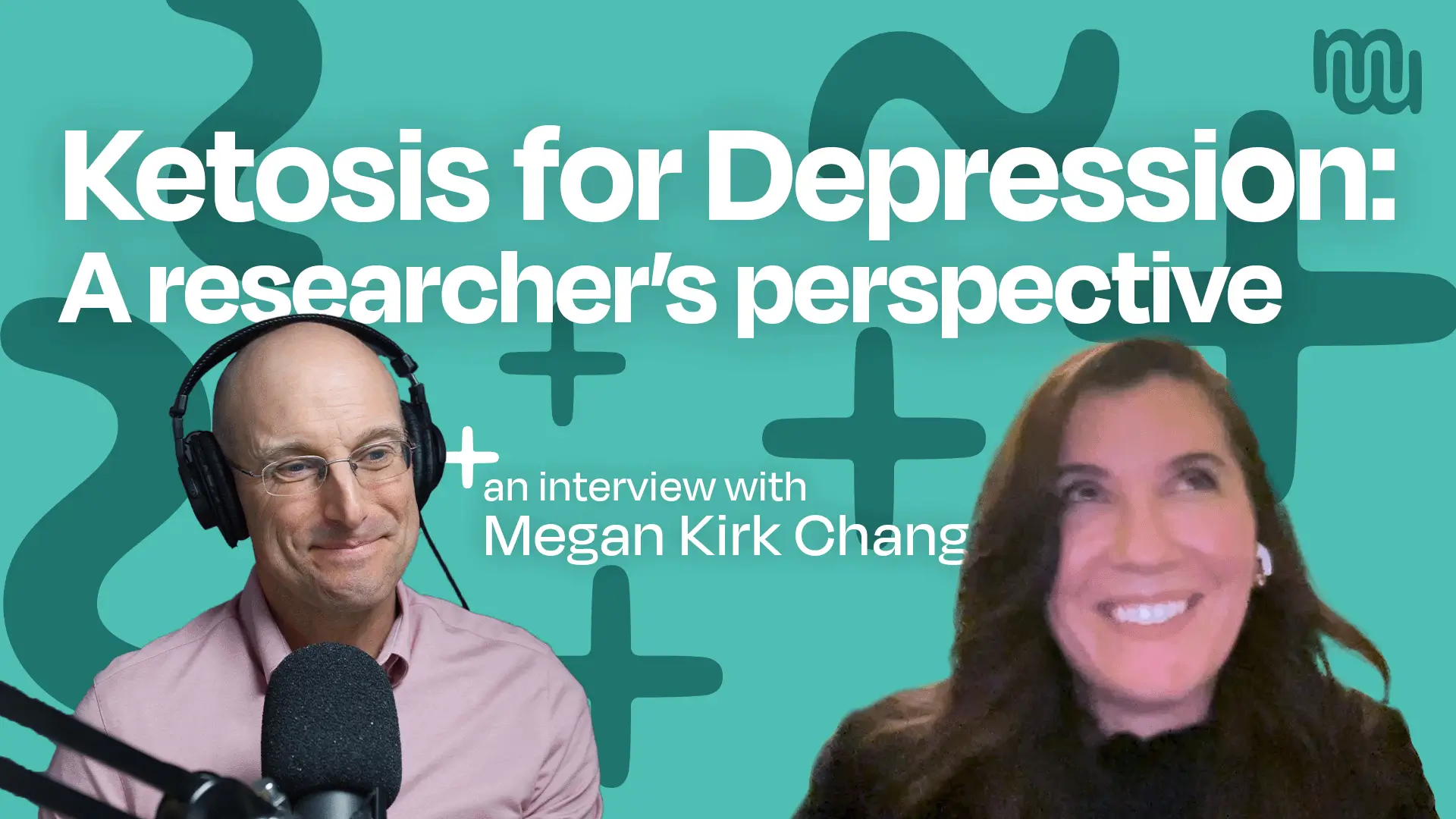 Headshot of Megan Kirk and text of "Ketosis for Depression a Researcher's Perspective"