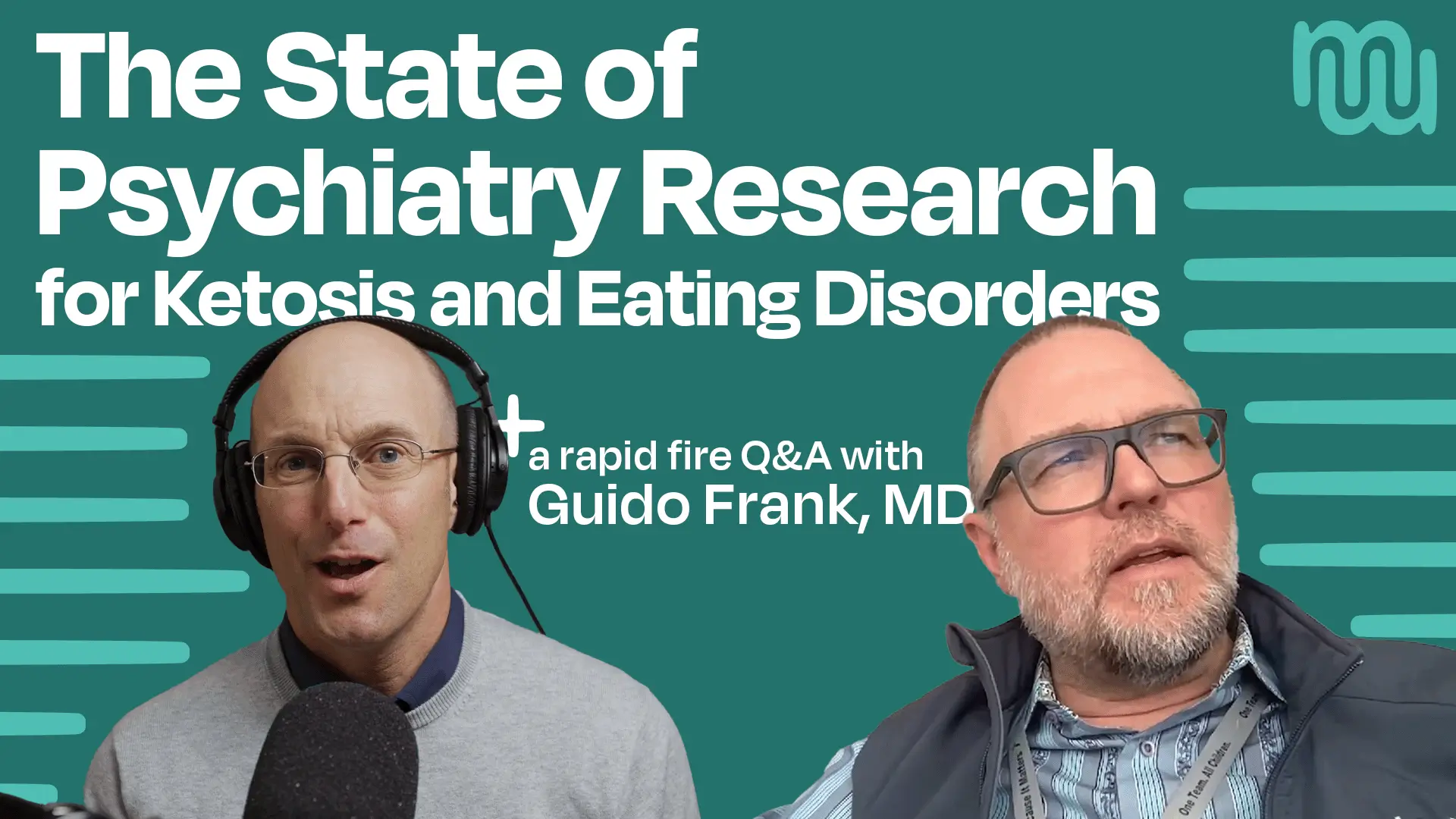 Headshot of Guido Frank with text of "The State of Psychiatry Research for Ketosis and Eating disorders"