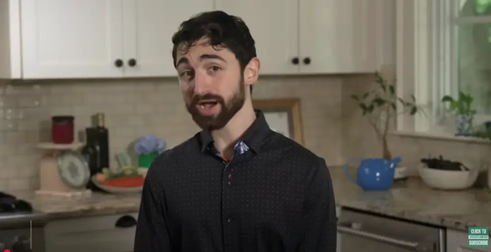 A person in their kitchen
