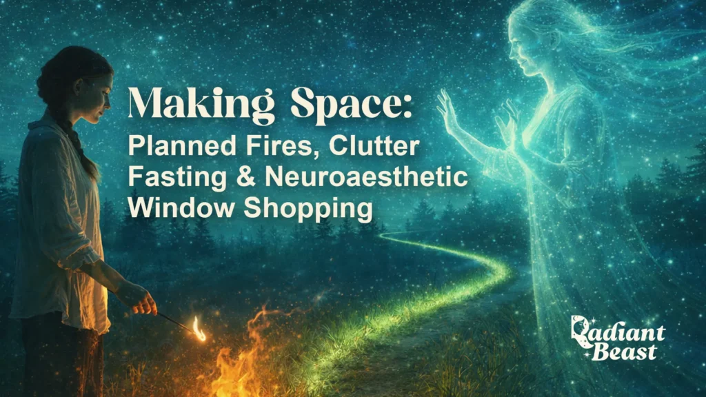 Making Space: Planned Fires, Clutter Fasting & Neuroaesthetic Window Shopping